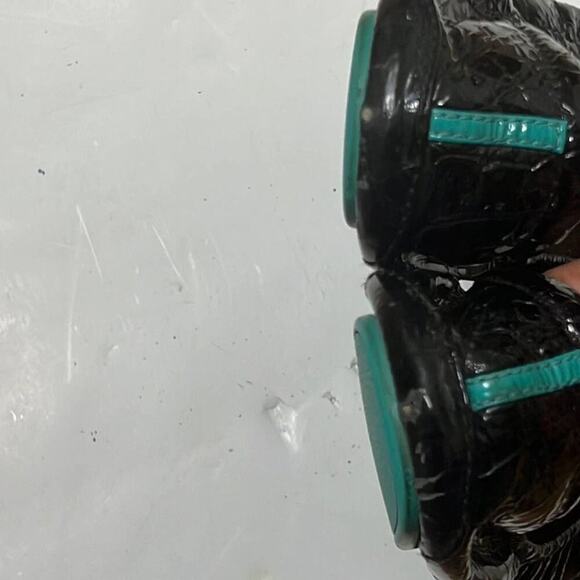 TIEKS OBSIDIAN PATENT LEATHER BALLET‎ FLATS SIZE 9 - Picture 5 of 7